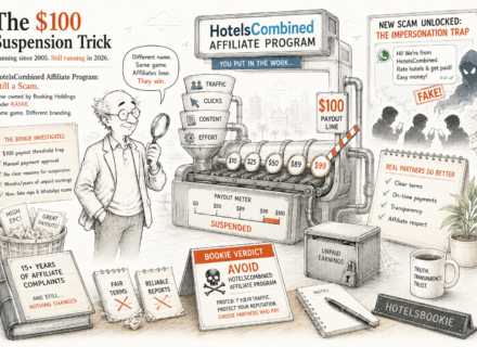 HotelsCombined affiliate program scam