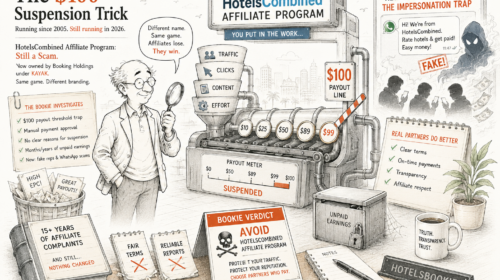 HotelsCombined affiliate program scam