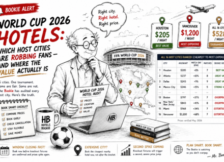 FIFA World Cup 2026 host cities hotel prices comparison illustration
